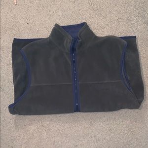 Brownish Gray Vest with Zipper and Pockets